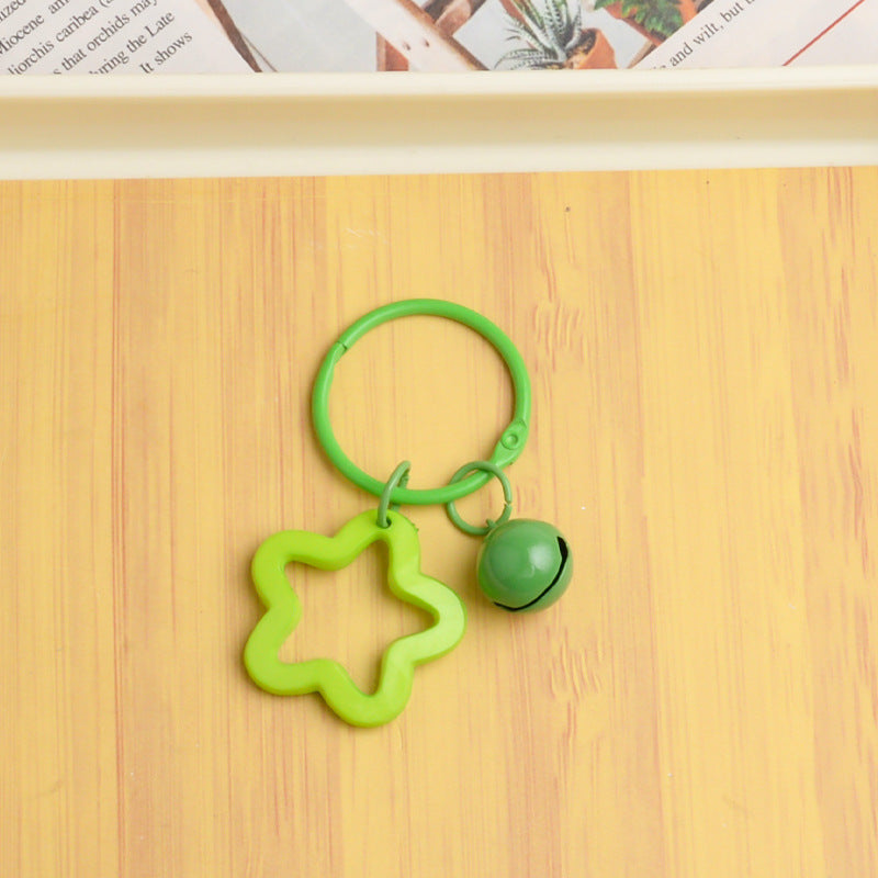 Wholesale 20pcs/pack colorful five-pointed star acrylic keychain pendants
